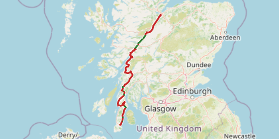 Map of NCN 78 - The Caledonia Way