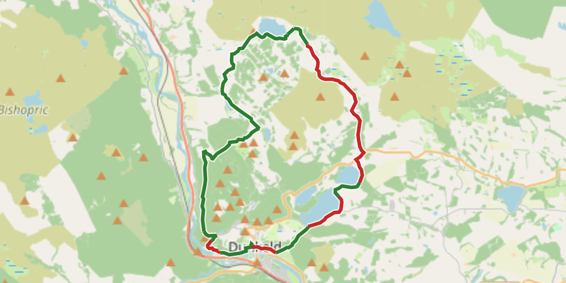 Map of NCN 83 - Dunkeld Lochs Loop