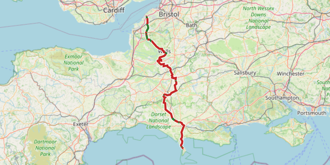 Map of NCN 26 - Portbury Dock