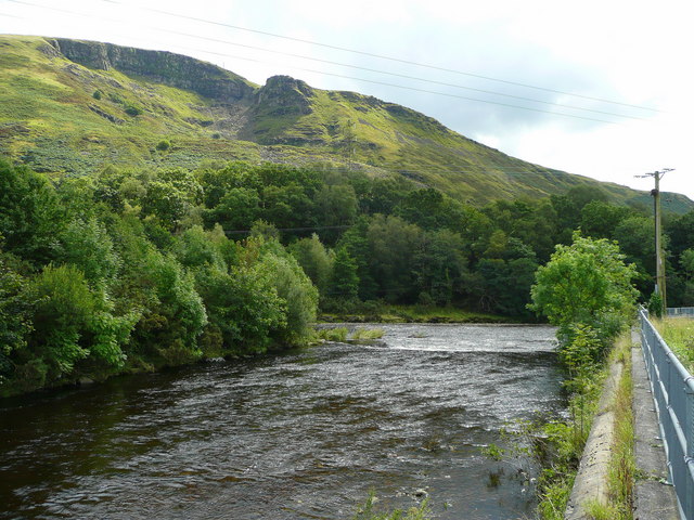 Confluence of the Twrch with the Tawe